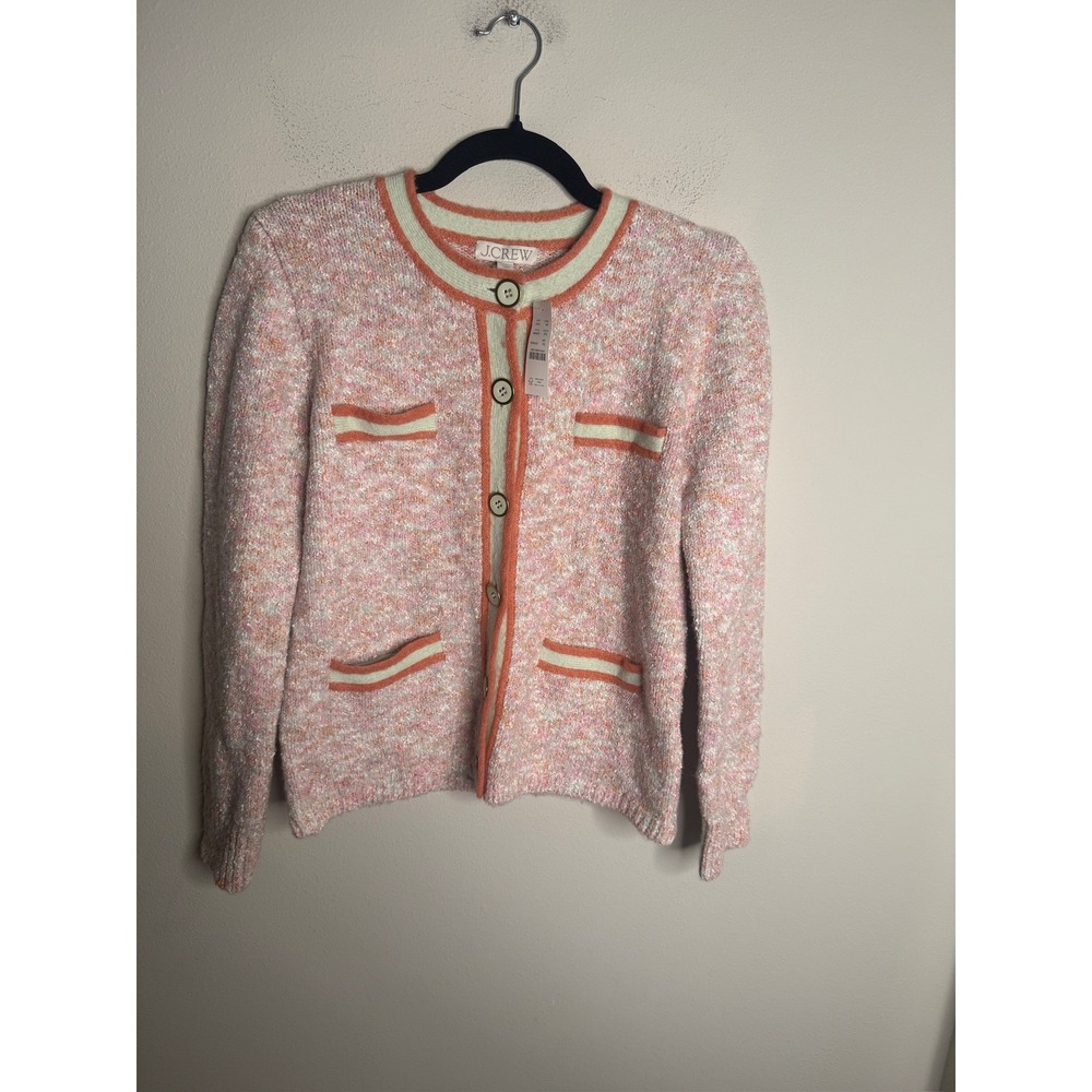 J. Crew NEW Marled Textured Knit Button Cardigan Sweater Jacket XS - Picture 3 of 7